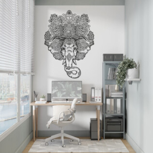 Sticker Elephant Mandala