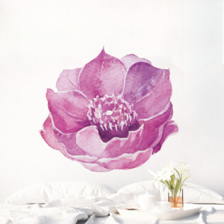 Sticker Fleur Violette