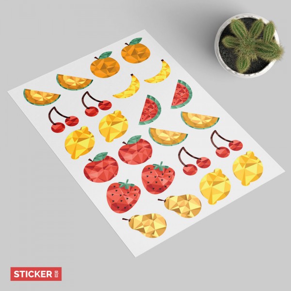 Sticker Fruits Quotidien Stickers Fruits Autocollants Stickerdeco.fr