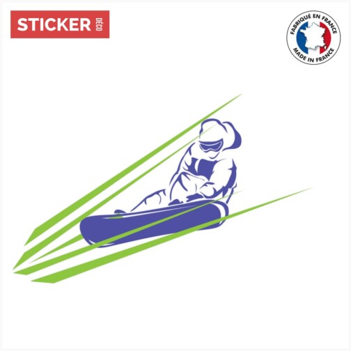 Sticker Glisse Snowboardeur