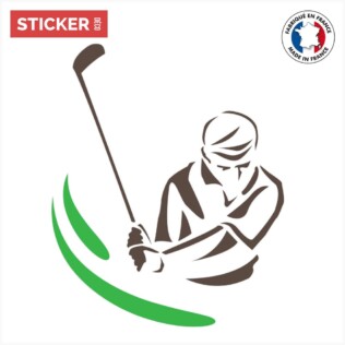 Sticker Golfeur Swing
