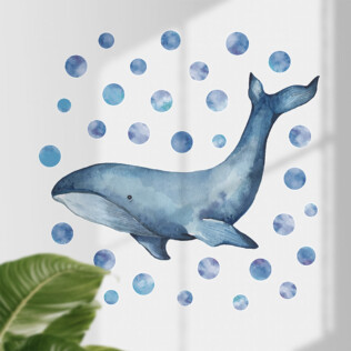 Sticker Grosse Baleine