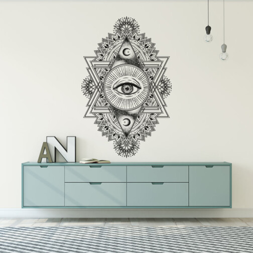 Sticker Illuminati Mandala