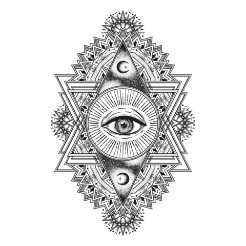 Sticker Illuminati Mandala