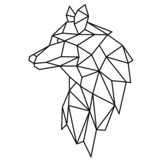 Sticker Loup Geometrique