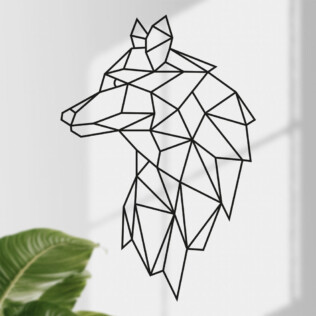 Sticker Loup Geometrique