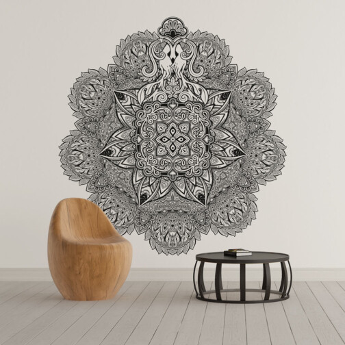 Sticker Mandala Fleurie