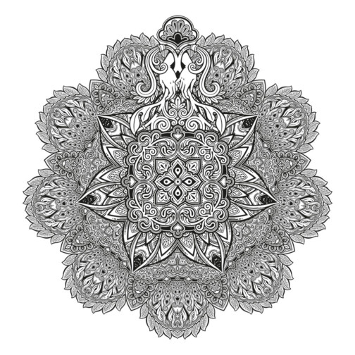 Sticker Mandala Fleurie