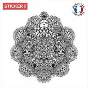 Sticker Mandala Fleurie