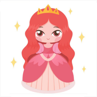 Sticker Mini Princesse