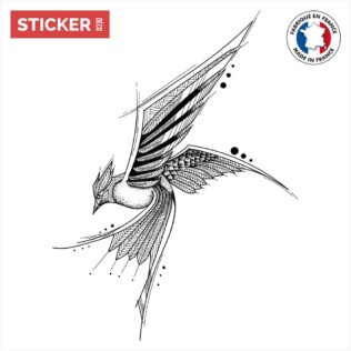 Sticker Oiseau Perçant