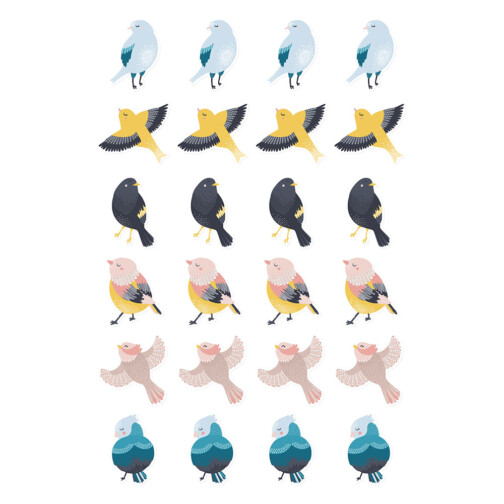 Sticker Oiseaux Elegants