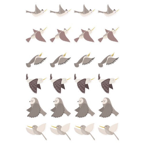 Stickers Oiseaux Printanier Minima