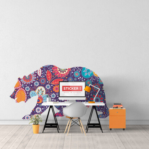 Sticker-Ours-Floral