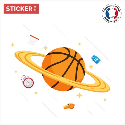 Sticker Planète Basket