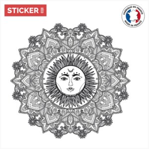 Sticker Rosace Soleil Mandala