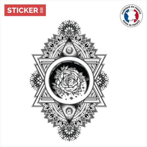 Sticker-Rose-Mandala