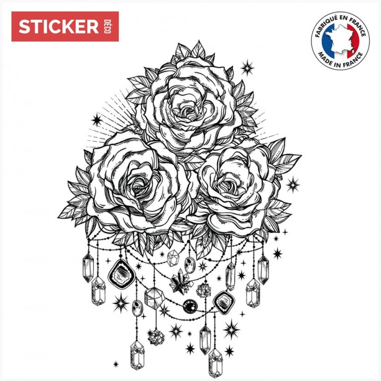 Sticker Champs De Fleurs Adhésifs Fleurs Stickerdecofr 