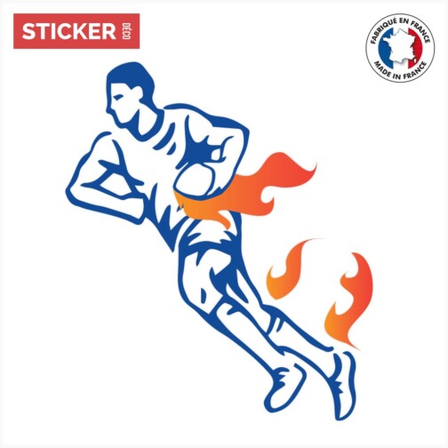Sticker Rugby Man Ardent