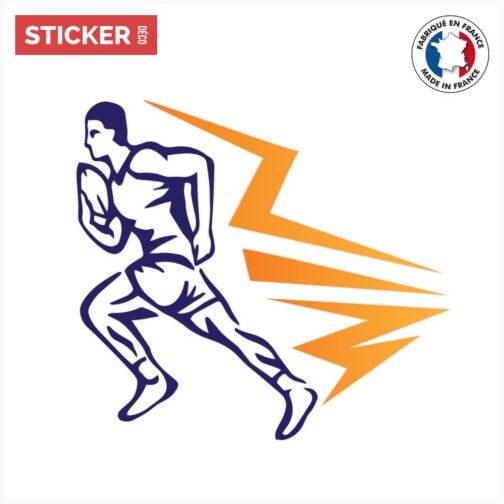 Sticker Rugbyman Éclair