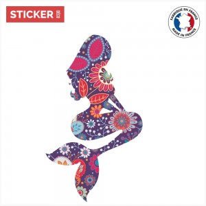 Sticker Sirene Floral