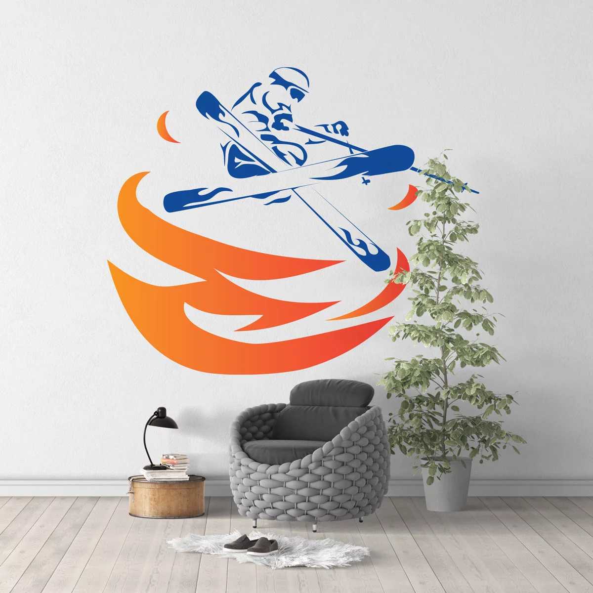Sticker-Skieur-Enflammé-01 Sticker Skieur Enflammé