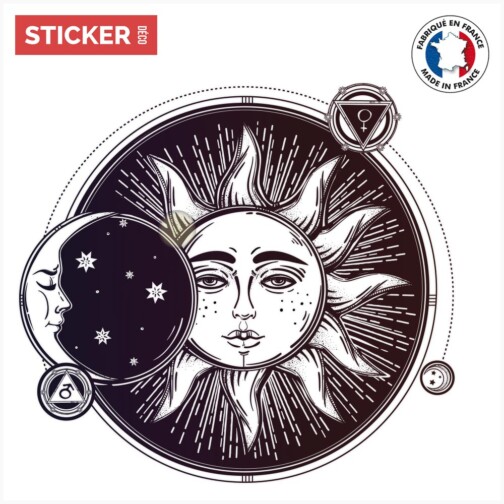Sticker Soleil Blasé