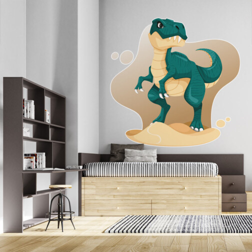 Sticker T-Rex Bleu