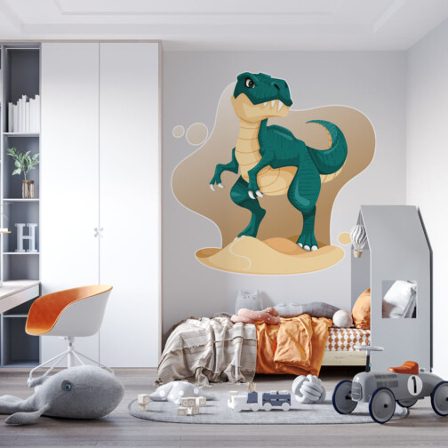 Sticker T-Rex Bleu