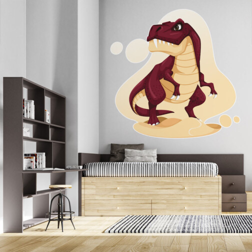 Sticker T-rex Rouge