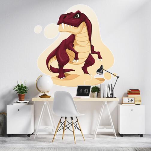 Sticker T-rex Rouge