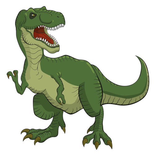 Sticker T-rex Vert