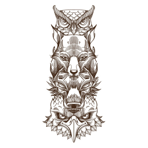 Sticker Totem Animal