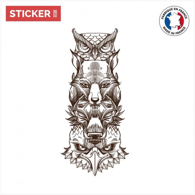 Sticker Totem Animal Stickers Tribus Stickerdeco.fr
