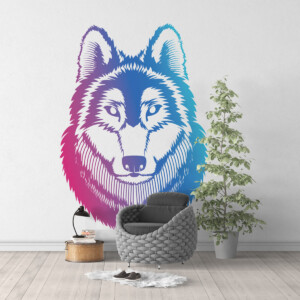 Sticker Tête De Loup