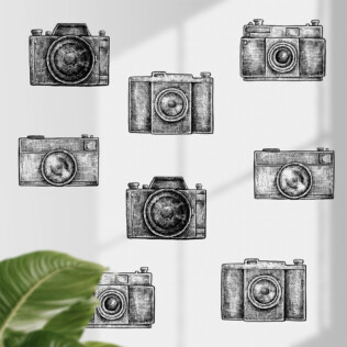 Sticker Vintage Camera