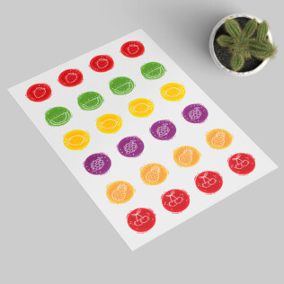 Stickers Fruits Icones