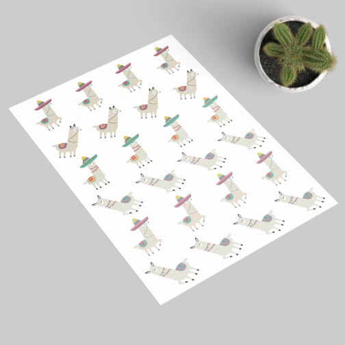 Stickers Lama Mexique