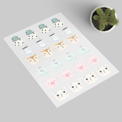 Stickers Mugs Animaux