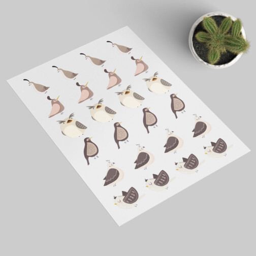 Stickers Oiseaux Printanier Soft