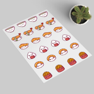 Stickers Sushi Kawaii