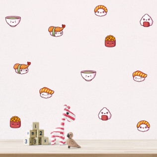 Stickers Sushi Kawaii