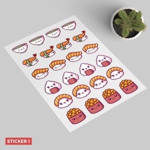 Stickers Sushi Kawaii