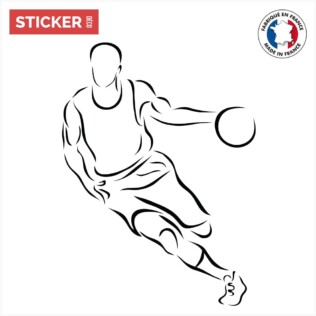 Sticker Basketteur Dribble