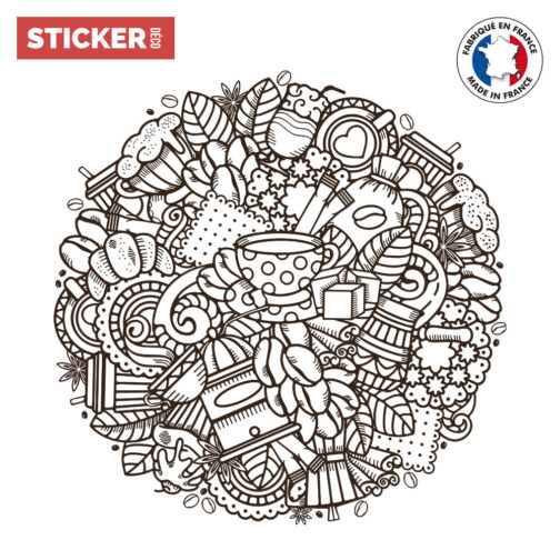 Sticker Café Doodle