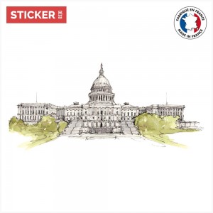 Sticker Capitole USA
