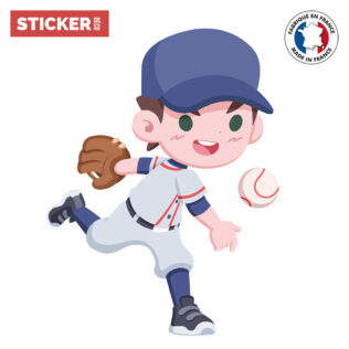 Sticker Garçon Baseball