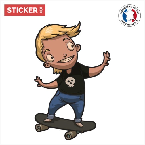 Sticker Garçon SkateBoard