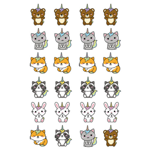 sticker kawaii unicorn animaux