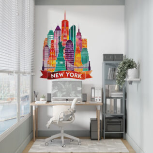 Sticker New York Coloré